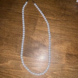 Elegant White Pearl Necklace